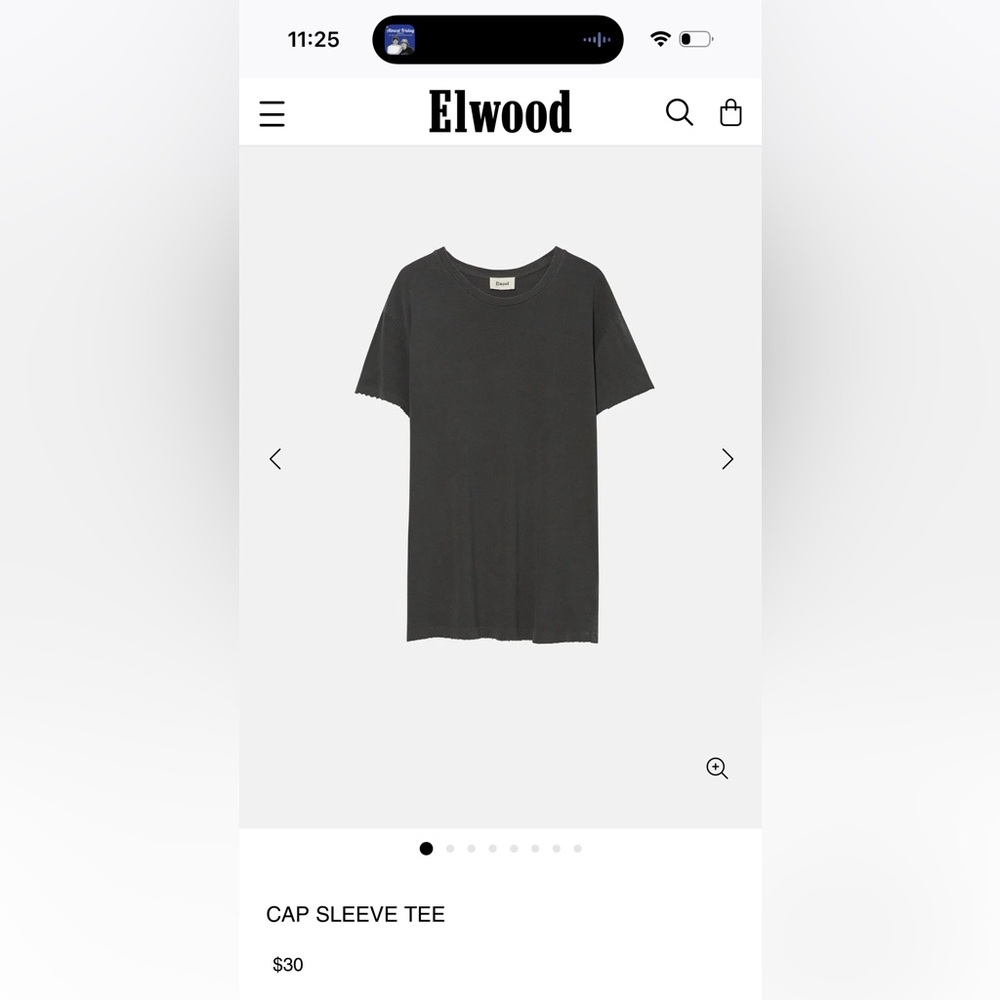 Elwood cap sleeve tee